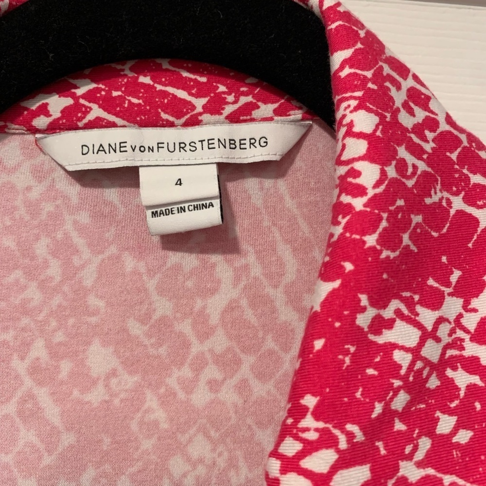 DVF Celeste Romper In Pink Serpent Snake Print - Picture 4 of 4
